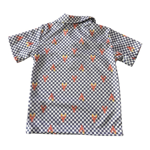 Ben Sherman checkered print lobster polo 24 months - Picture 2 of 6